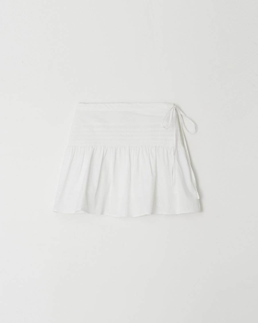 [11TH]Pintuck leaf skirt